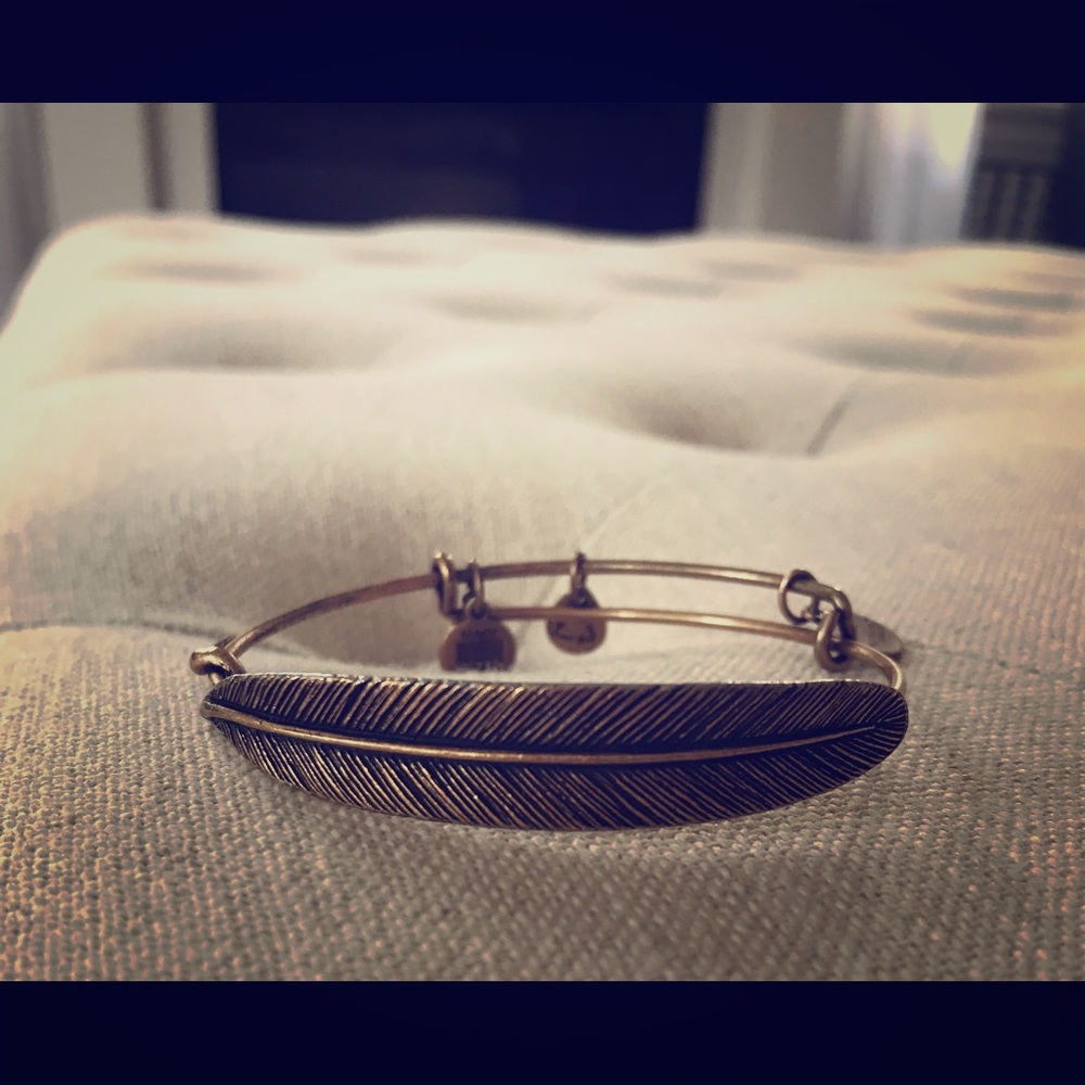 Alex and Ani feather bangle